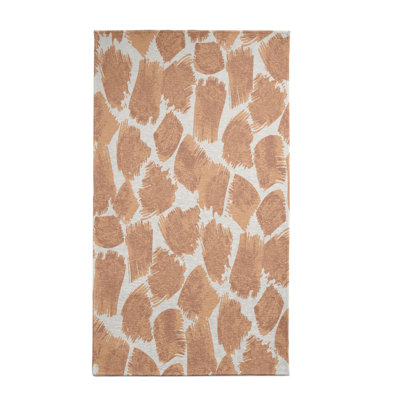 Tapis orange à imprimé animalier Almere