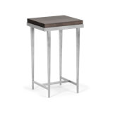 Wick Solid Wood Top Side Table