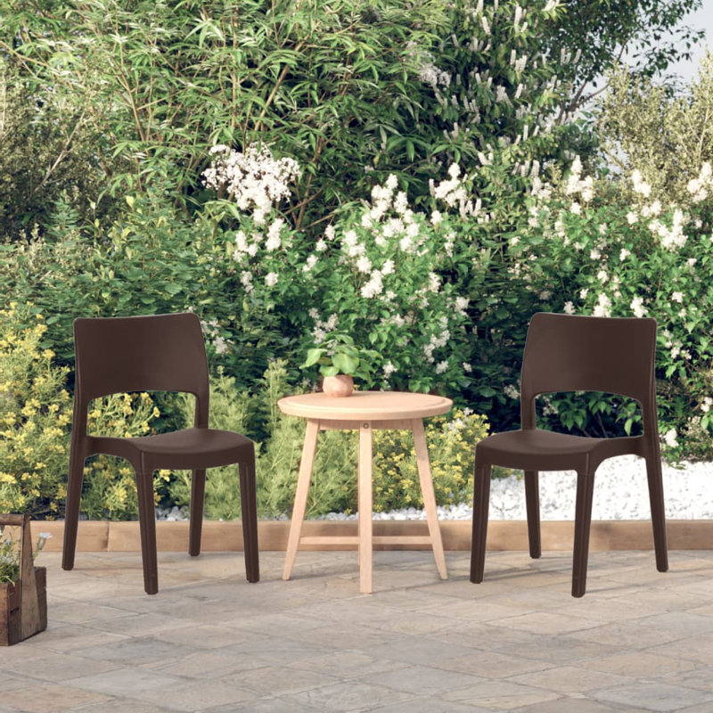 Faust Patio Dining Armchair, Brown