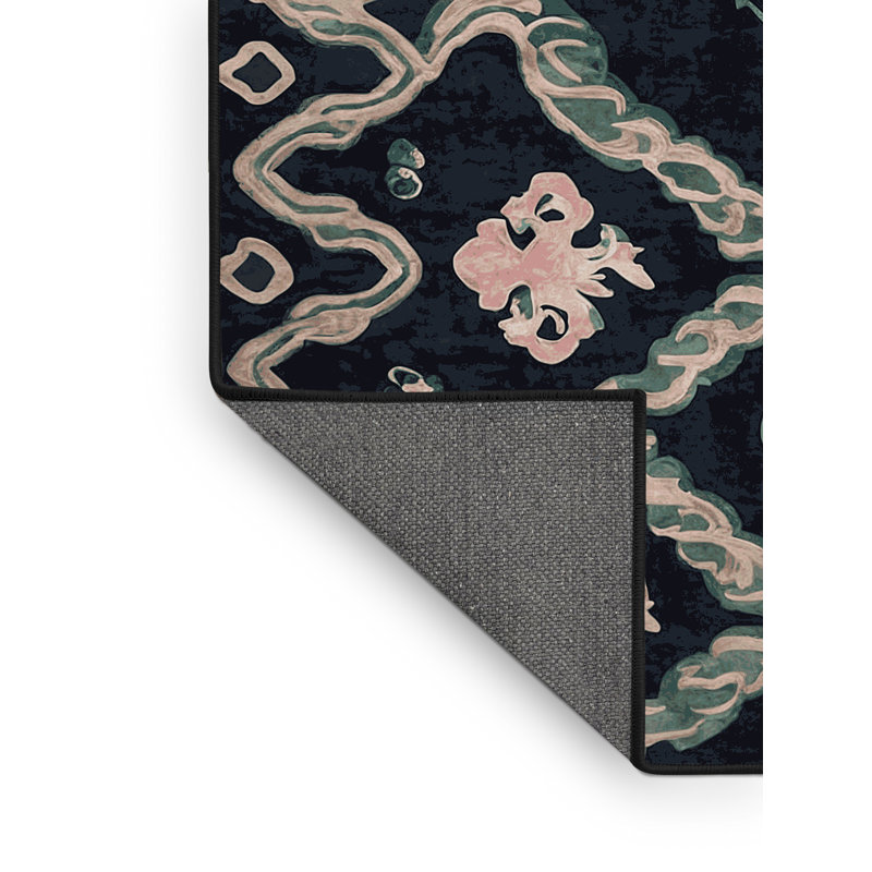 Tapis gris soyeux et moelleux, Carré 5 pi