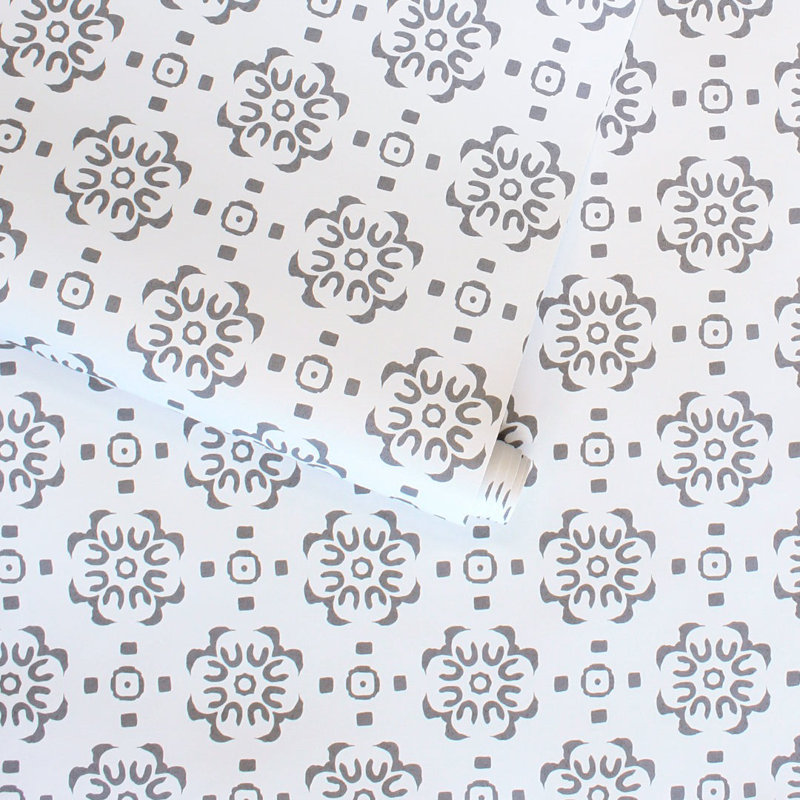 Papier peint adhésif décoratif, Gris classique