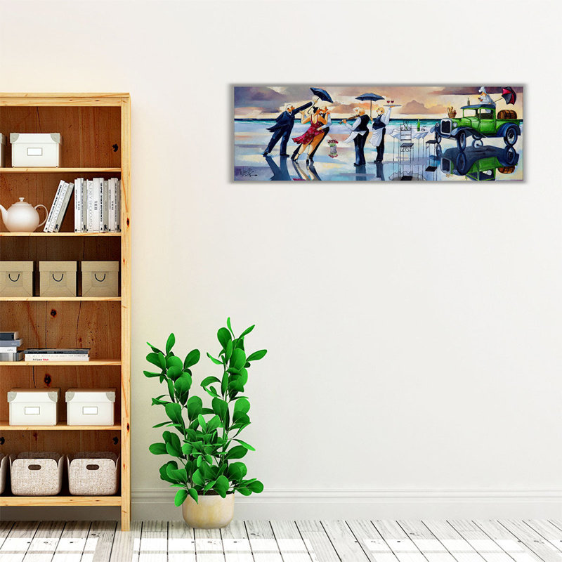 Date Night 5 - reproduction d'art sur toile, H 10 po x l 30 po