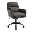 Cuir artificiel, cuir synthétique, base noire, hauteur réglable, convient au bureau, à la chambre à coucher, à la coiffeuse et à d'autres environnements. Une chaise de bureau.-1514692043