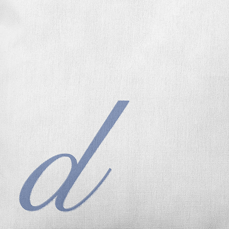 Monogram Design Collection Reversible Throw Pillow, 26"x26", Blue, D