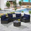 Ensemble de canapé modulaire 7 pièces avec table basse 7 pièces-731863937