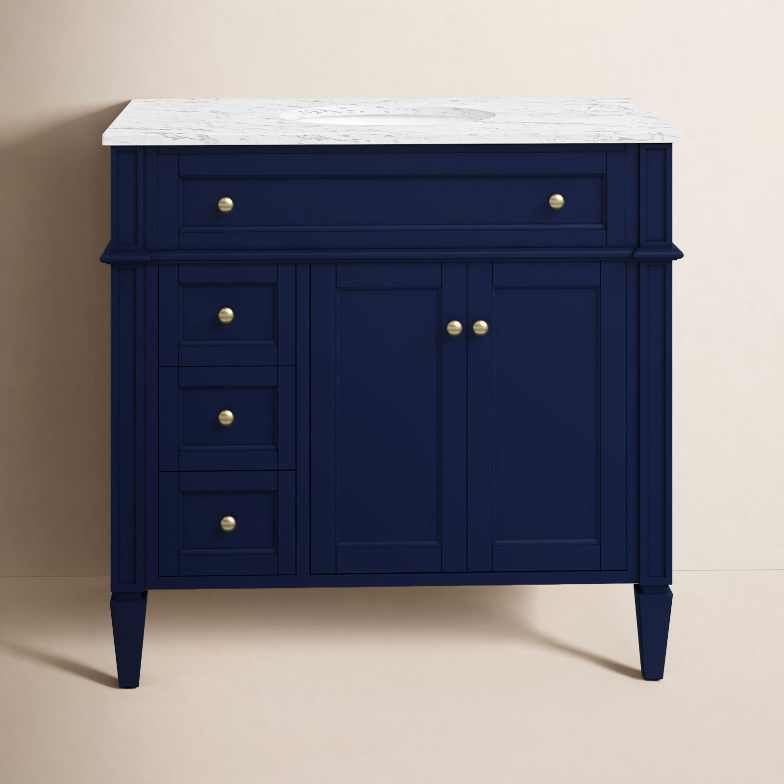 Rivers 36'' Single Bathroom Vanity, Blue