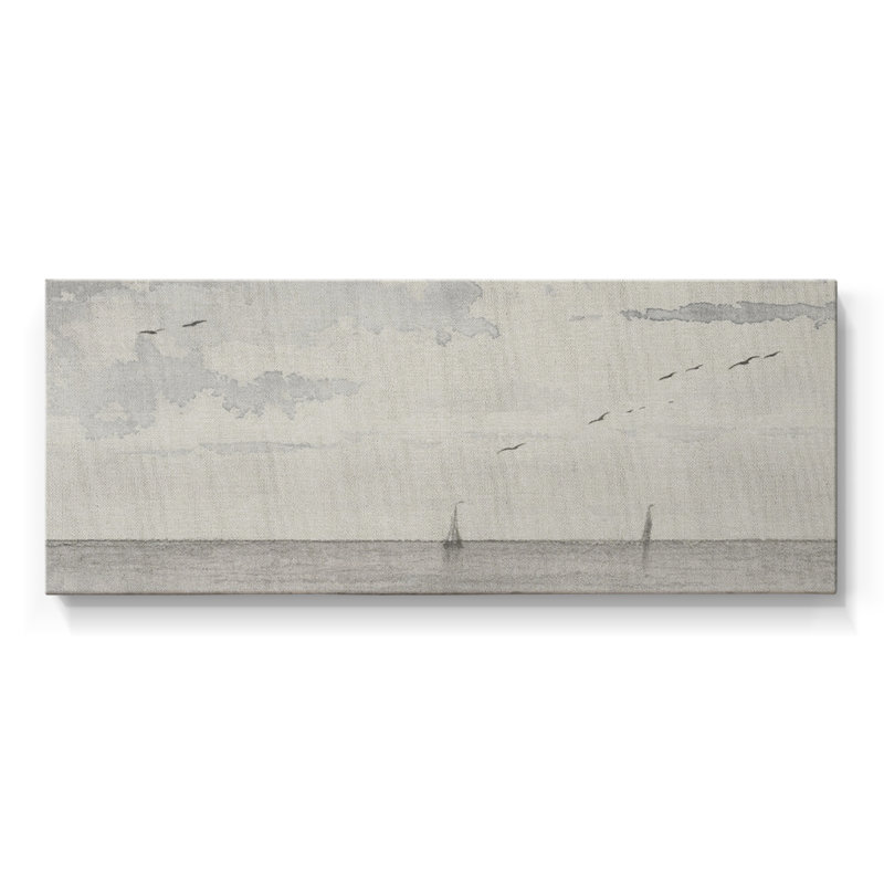 Série nautique - CCXCI - Toile tendue avec châssis - Prêt à accrocher, H 12 po x l 30 po