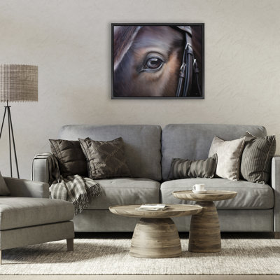 Equine Gaze Close Up Floating Frame, design by Seven Trees Design