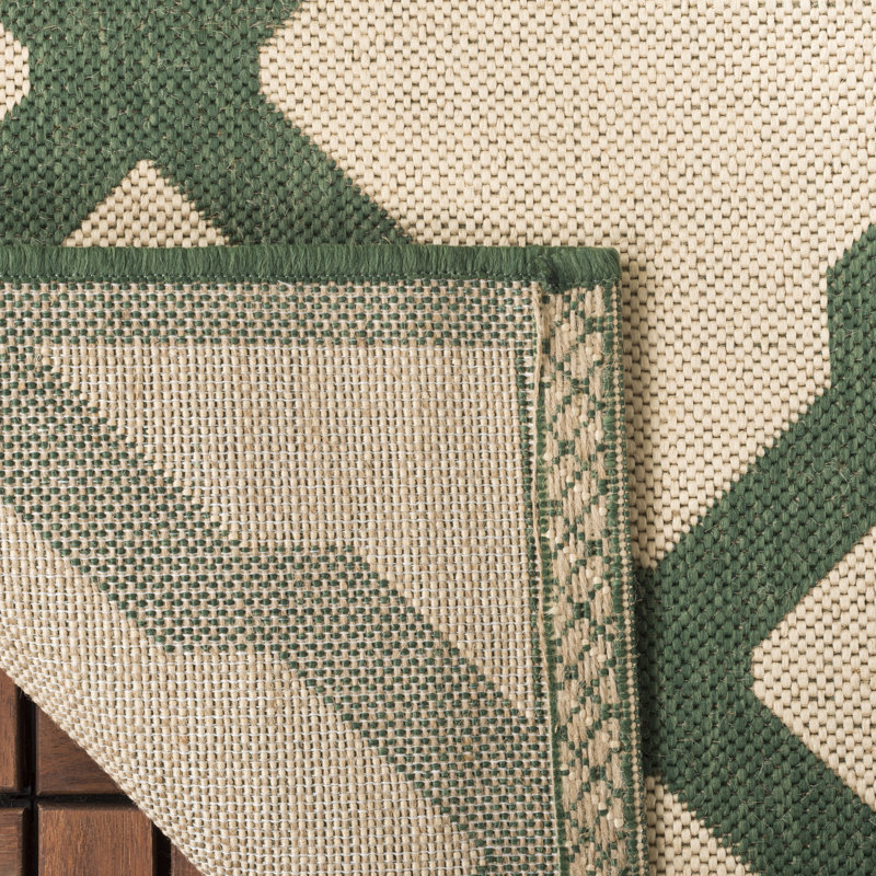 Tapis d'intérieur / extérieur à motif géométrique Adler, Rectangle 5 pi 3 po x 7 pi 6 po
