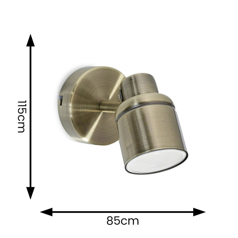 Demont Plug-in Wallchiere, Antique Brass, No