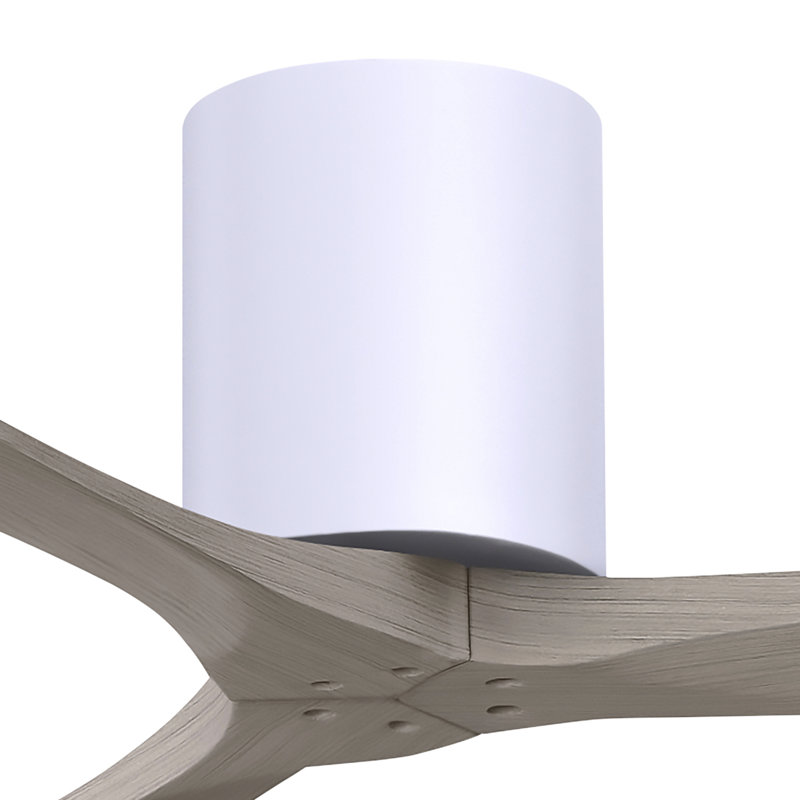 Irene Ceiling Fan, 52", Gray Ash Tone, Gloss White