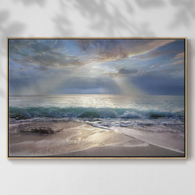 Aqua Blue Morning, reproduction d'art sur toile