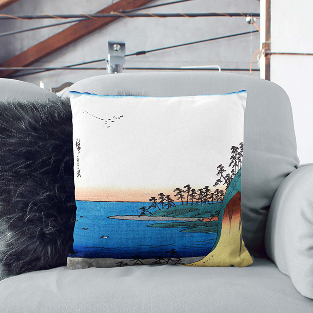 Shirasuke by Utagawa Hiroshige Cushion with Filling
