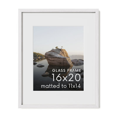 Solid Wood Picture Frame with Glass
