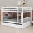 Space-Saving Wood Bunk Bed Featuring A Trundle And Convertible Design-77158133