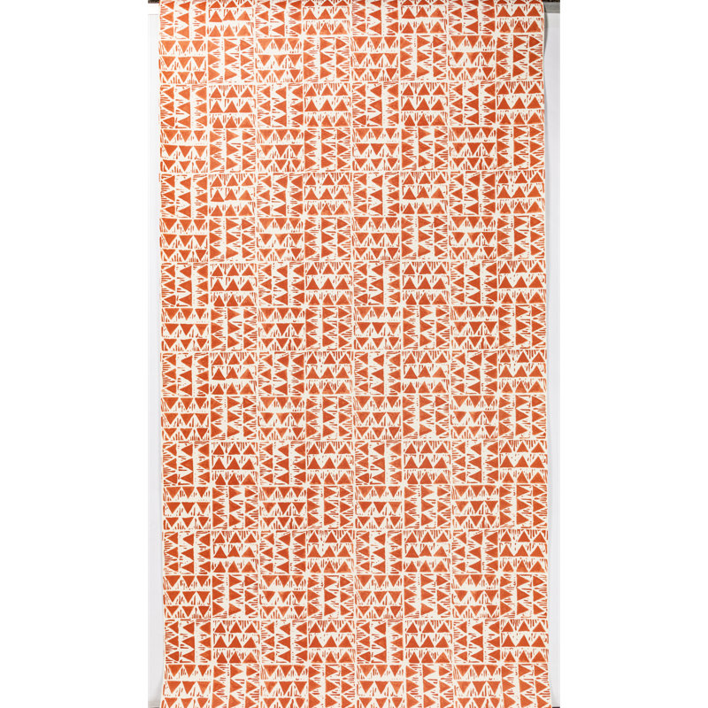 Yampa Paper 11' L x 27" W Wallpaper Roll, Sienna
