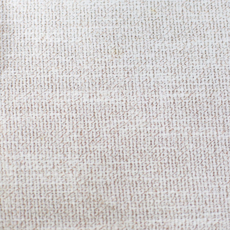 Ensemble de chaises de salle à manger rembourrées en tissu avec dossier et pieds en bois, Beige clair