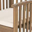 Chaise de patio en bois, 2 pièces avec coussins gris et crème-733324614