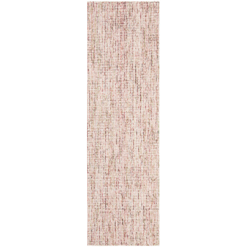 Tapis en laine touffeté à la main Burchett, Tapis de couloir 2 pi 3 po x 8 pi