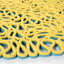 Tapis abstrait en microfibre noué à la main Fletching Novelty-1273658064