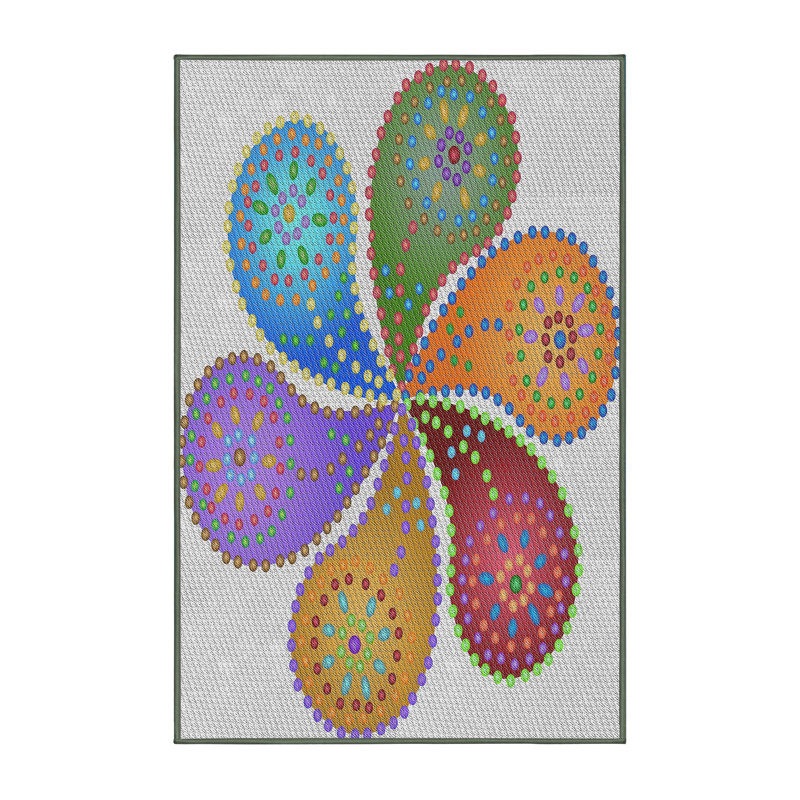 Tapis à motif cachemire Kingsview, Rectangle 5 pi x 7 pi