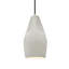 Radiance - grand luminaire suspendu 1 lumière Crease - blanc brillant (extérieur et intérieur du luminaire) - laiton antique - ampoule remplaçable - cordon noir-1489866520-1489866517-1489041066