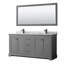 Ensemble de meuble-lavabo double 72 "avec miroir Avery-41604574-80212820