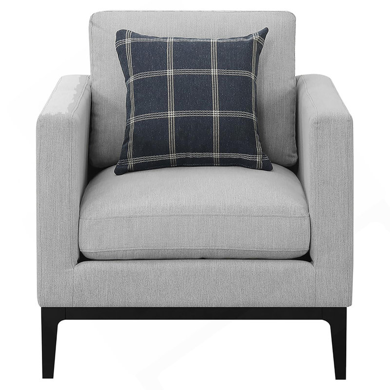 Light Grey Cushion Back Chair