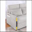 Causeuse-lit en velours de peluche beige 55,5 po Percy-108523586