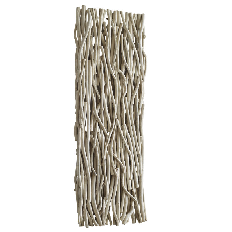 Bleached Teak Branches Wall Decor Panel, 49 x 19 Inches
