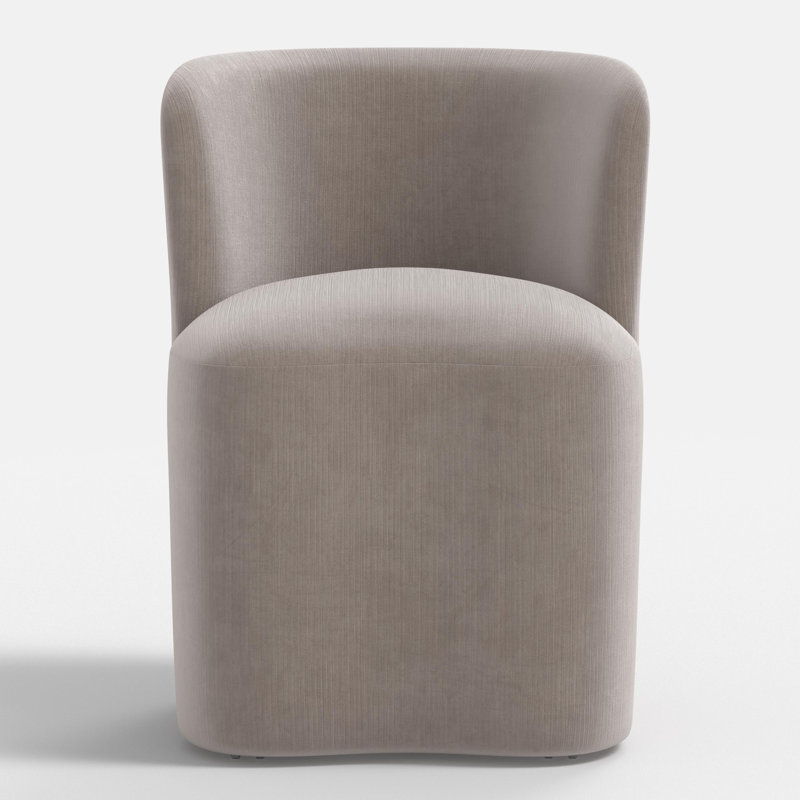 Stoffer Home x Cloth & Company Gail Dining Chair, Steel Performance Velvet