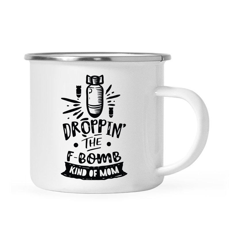 Tasse de camping «Funny Mom», Chute