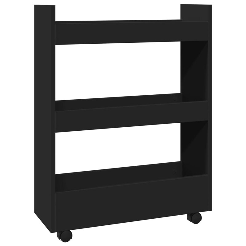 Narrow Serving Cart, Black
