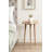 Round Wavy Wooden Side Table