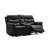 2-SEATER MOTION SOFA BLACK PU