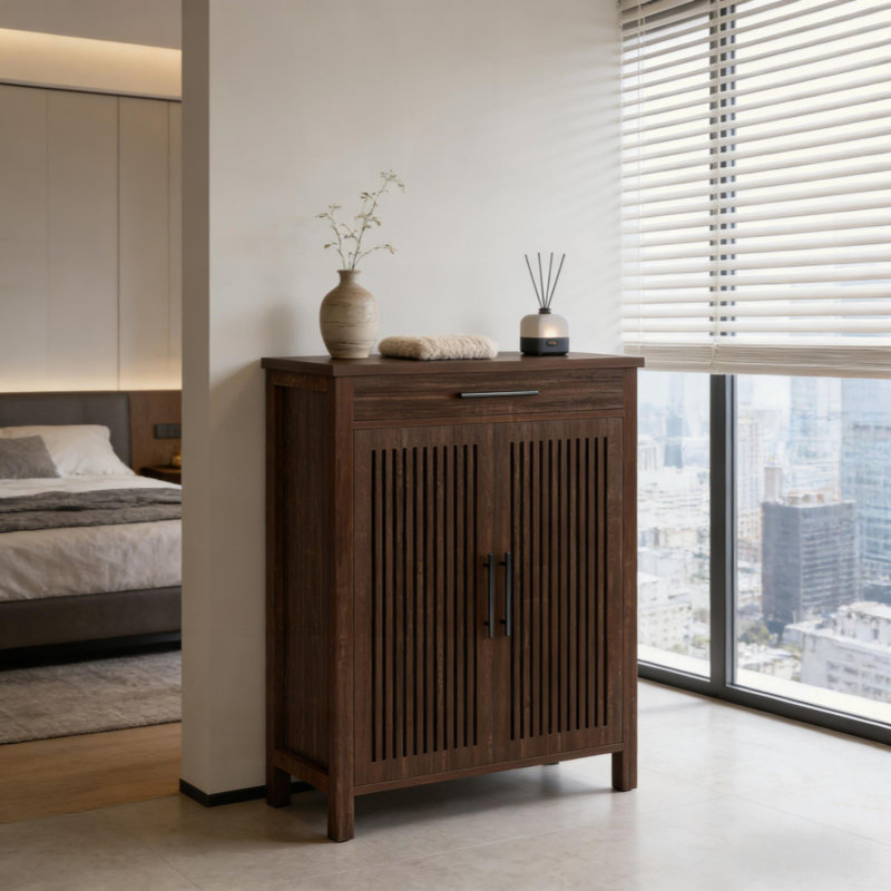 Armoire de rangement autoportante, armoire à chaussures, range-chaussures
