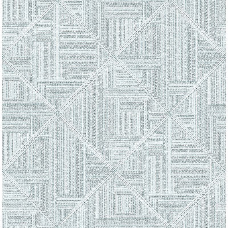 Rouleau de papier peint L 33 pi x l 20,5 po Cade, Sarcelle