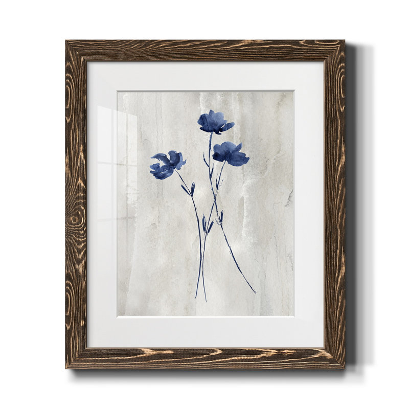 Indigo botanique III - impression, Noyer, H 24 po x l 18 po x P 1,5 po