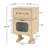 MDF CREATIVE ROTATABLE ROBOT STORAGE SIDE TABLE