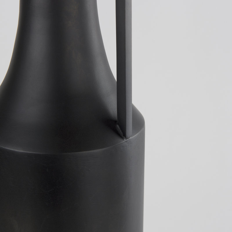 Datari Metal Decorative Bottle, 24'' H x 5.5'' W x 5.5'' D, Black