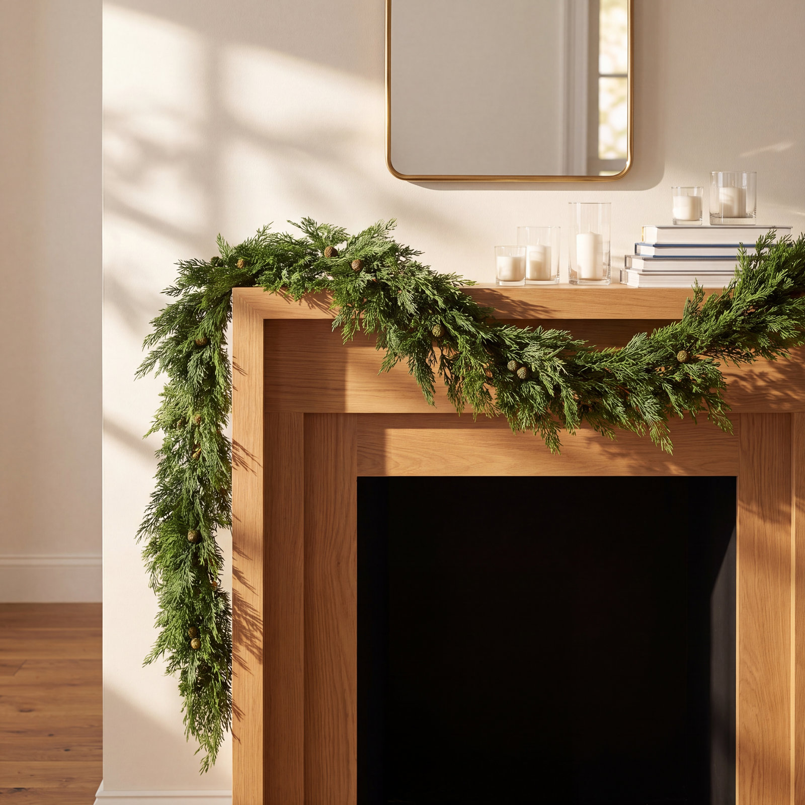 80" Cedar Thanksgiving Garland