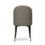2 Vision Polyurethane Upholstered Dining Chair with Black Metal Legs-1391720966