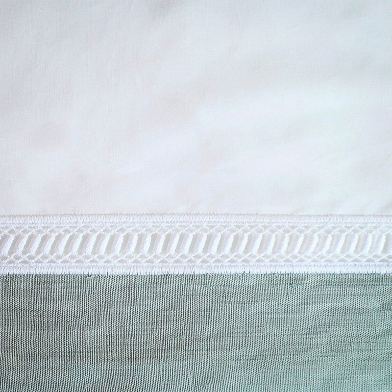 Ensemble de serviettes 6 pièces Linea, Blanc / Gris, 22 po x 22 po
