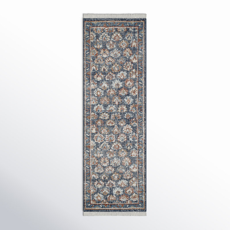 Maeve Hand Knotted Wool Floral Rug, Runner 2'6" x 8'