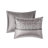 King Bedding - Grey/Taupe Decorative Pillows With Solid Color 7 Piece Comforter Brown Bed Skirt