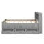 Lit plateforme avec tête de lit, USB, lit gigogne simple et 3 tiroirs, cadre de lit-802970749-802970746