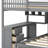Bunk Bed With Desk, Drawers And Shelves-2078179806