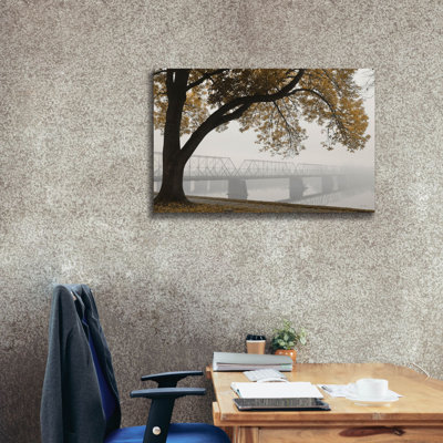 «Foggy Riverview» par Lori Deiter, estampe numérique sur toile