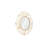 Round Honeycomb Mirror Brass