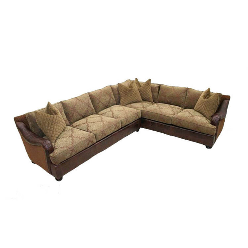 Leather Sectional, Bosley Brown, Brushy Bayou